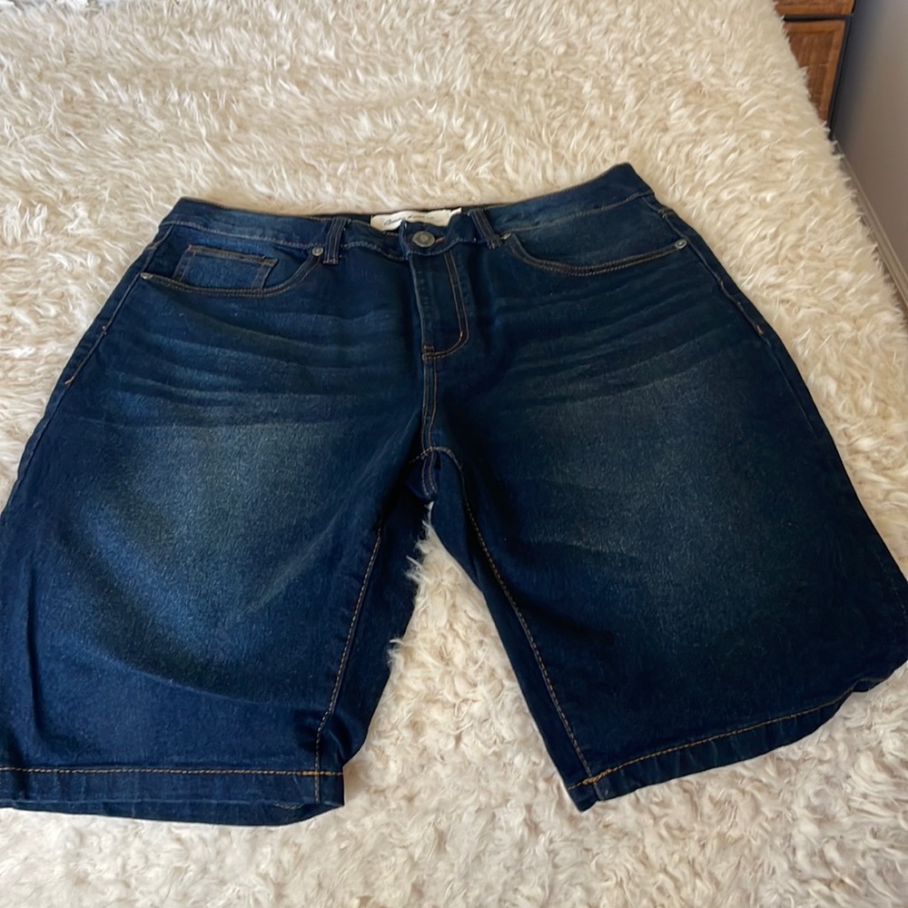 Mens denim shorts